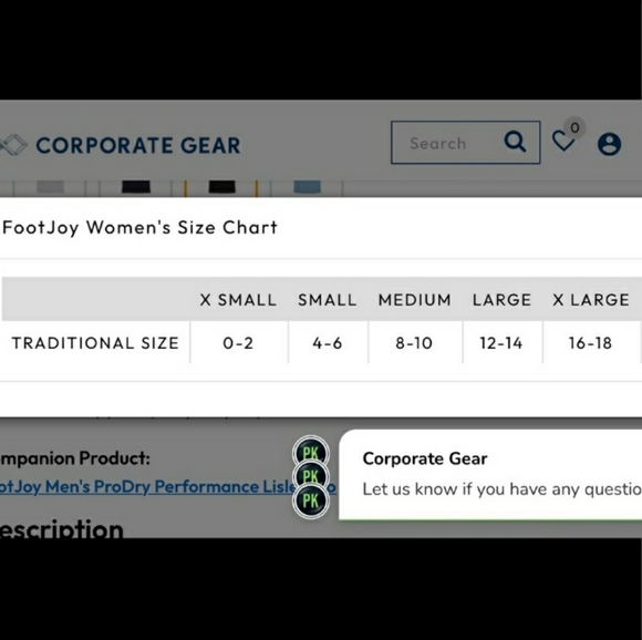 FOOTJOY Black Projoy Performance Shirt Style #27071 Sz Large - Picture 7 of 8